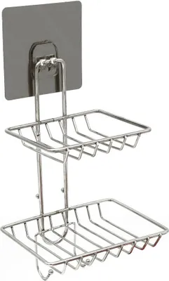 Produktbild von Duschregal Duschablage Wandregal Badregal Regal Duschkorb 2 Etagen ohne Bohren