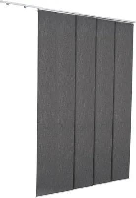 Zdjęcie produktu dla Zasłony do parasoli tarasowych z wysuwaną listwą, szerokość od 116 cm do 218 cm – możliwość dopasowania wymiarów do wysokości do 243 cm – zaciemniające zasłony przesuwne do tarasów i okien