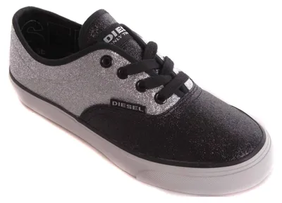 Produktbild von Diesel Damen Sneaker Schnürschuhe Schuhe Schwarz / Silber #9