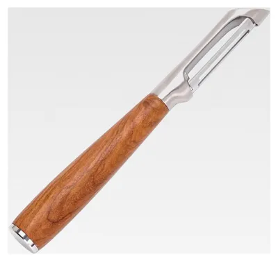 Produktbild von Gemüseschäler aus Edelstahl mit Holzgriff
