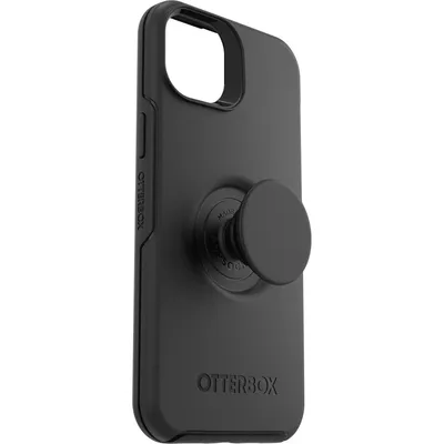 Produktbild von OtterBox Otter + Pop Symmetry Hülle für Apple iPhone 14 Plus Smartphone - Schwarz - Sturzsicher, Anitbakteriell - Polycarbonat, Synthetischer Gummi