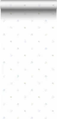 Zdjęcie produktu dla Sanders & Sanders Tapeta  niebieskimIbiałym - 640581 - 53 cm x 10 m