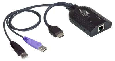 Produktbild von ATEN KA7168 Tastatur/Video/Maus (KVM)-Kabel Schwarz