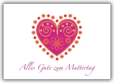 Produktbild von Liebevolle Muttertagskarte mit viel Herz