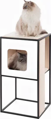 Immagine prodotto di Graffiatoio Vesper Vesper Patio, piccolo ed elegante graffiatoio di design con 3 livelli circa 80 x 42 x 42 cm