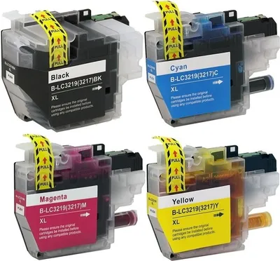 Produktbild von 4 kompatible Tintenpatronen Brother LC-3219 XL black, cyan, magenta, yellow - 4 Druckerpatronen für MFC-J5330DW, MFC-J5335DW, MFC-J5730DW, MFC-J5830DW, MFC-J5930DW, MFC-J6530DW, MFC-J6535DW, MFC-J6730DW, MFC-J6930DW, MFC-J6935DW