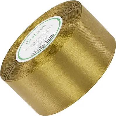 Zdjęcie produktu dla Wstążka satynowa złota 50mm - 32mb