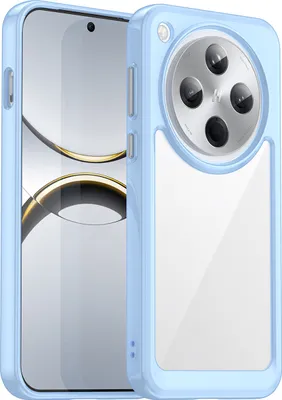 Produktbild von Schutzhülle für OPPO Find X8 Klar Rückseite Stoßfeste TPU Silikon Bumper Hülle Blau