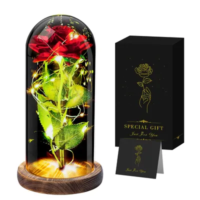 Produktbild von Ewige Rose, Infinity Rose,Romantische Geschenke für Frauen Frau Freundin,Ehefrau, Junge Frauen,Schwiegermutter, Mama,Oma Schwester