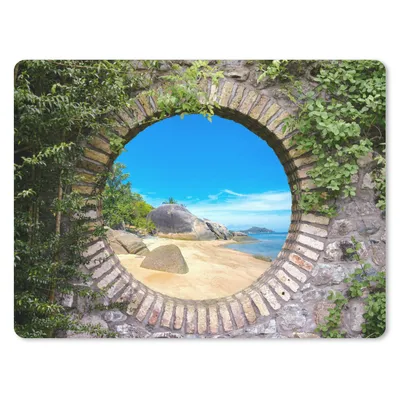 Produktbild von MuchoWow® Mauspad Mousepad Sommer - Strand - Aussicht - Tropisch 40x30 cm - Mousepads - Maus Mat - Pad - Mausunterlage - Anti Rutsch