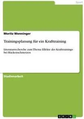 Produktbild von Trainingsplanung für ein Krafttraining