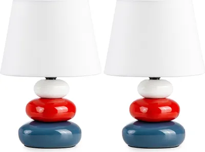 Zdjęcie produktu dla KONSIMO SALU Lampka stołowa 2 szt., wielokolorowe
