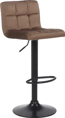Obrázek produktu pro Moderní barová židle - Barová židle - Ergonomický design, sametové čalounění | Barva: hnědá