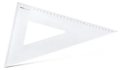 Produktbild von Aristo AR6031F Dreieck 60° mit Facette (lange Kathete 311mm, Hypotenuse 360mm, a