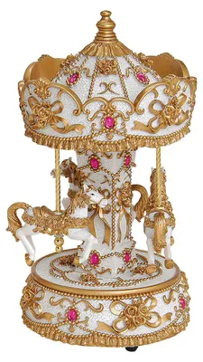 Produktbild von Muziekdoos carrousel, van poly (B/H/D) 12x25x12 cm
