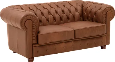 Produktbild von Max Winzer Sofa 2-Sitzer Bridgeport - Echtleder (Antikoptik) cognac - Maße: 172 x 98 x 76 cm