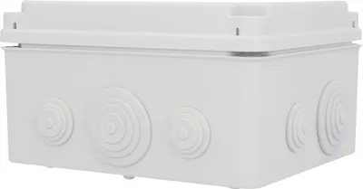 Produktbild von Aufputz- Abzweigdose IP65, mit Schraubdeckel, 165 x 105 x 190 mm, grau