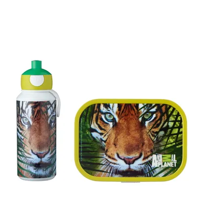 Immagine prodotto di Set per il pranzo Mepal Campus (borraccia pop-up e cestino per il pranzo) - Animal Planet Tiger