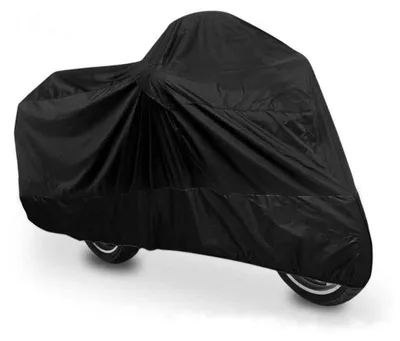 Immagine prodotto di Copertura impermeabile per moto, grande, colore nero, dimensioni 220x95x110 cm, protezione da polvere, pioggia e raggi UV, inclusa borsa per il trasporto