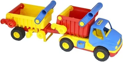 Obrázek produktu pro NevýhodySklápěcí nákladní automobil se sklápěcím přívěsem (v síti)