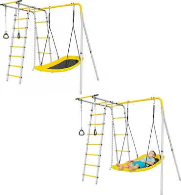 Imagen del producto de Un espacio de juego para el jardín: una hamaca-columpio