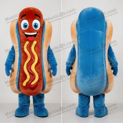 Immagine prodotto di Costume MASTICOT Gonfiabile da Hot Dog Blu Profondo