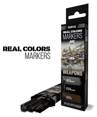 Immagine prodotto di AK Interactive S.L. AK-RCM103 SET DI MARCATORI REAL COLORS: Armi
