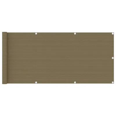 Obrázek produktu pro Balkonová zástěna taupe 75 x 400 cm HDPE