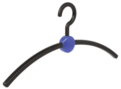 Produktbild von Kleiderbügel-Set, 8 Stück - Kunststoff - Schwarz