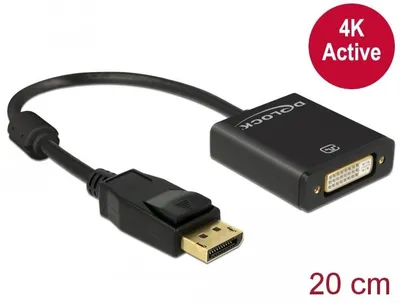 Produktbild von Delock Adapterkabel DisplayPort 1.2 Stecker >DVI 24+5 Buchse