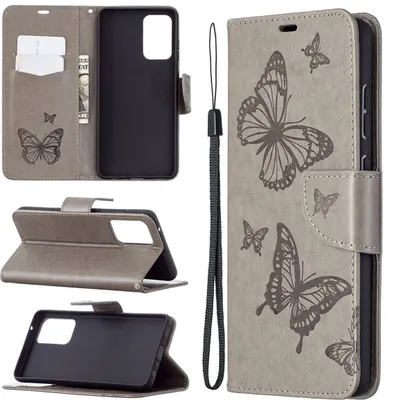 Produktbild von König Design Hülle kompatibel mit Samsung Galaxy A72 5G Kunstleder Handyhülle - Handy Case Grau