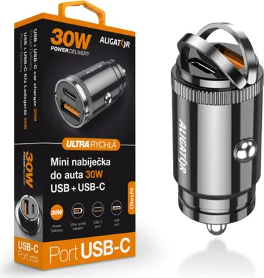 Produktbild von Aligator CHPD0006, Auto, Zigarettenanzünder, 5 V, Schwarz