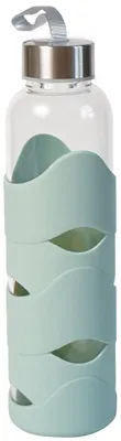 Produktbild von Trinkflasche Glas Silikon mint 500ml