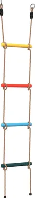 Produktbild von vidaXL Strickleiter für Kinder mit 4 Sprossen Mehrfarbig