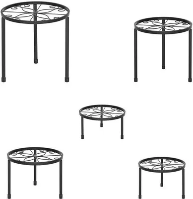 Imagen del producto de Mesa para plantas de jardín - Soporte para plantas de jardín - Estructura de soporte para plantas de jardín - Mesa para plantas de jardín - Madera