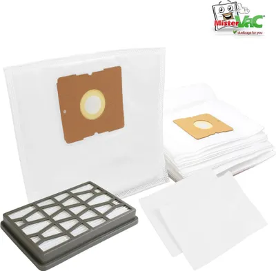 Produktbild von MisterVac 20 Stück Staubsaugerbeutel + Filter kompatibel mit Sauber VE-110452.10