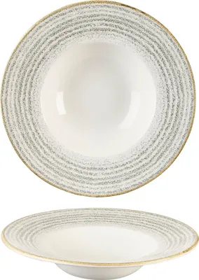 Produktbild von CHURCHILL Homespun Stone Grey Teller tief, Fahne, ø: 240 mm