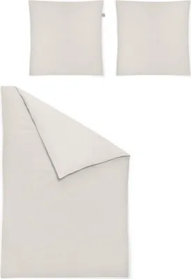 Zdjęcie produktu dla Irisette komplet pościeli z delikatnego włókna Lago 8450 ecru 200 x 200 cm + 2 poszewki na poduszki 80x80 cm