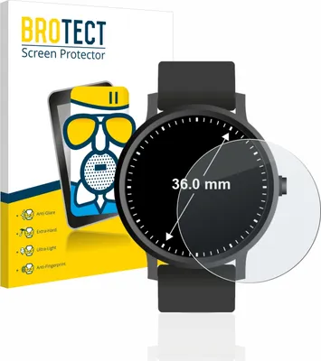 Produktbild von BROTECT Entspiegelungs Schutzglas für Armbanduhren (Kreisrund, ø: 36 mm) Schutzfolie Panzer Folie Glas Display Schutz matt
