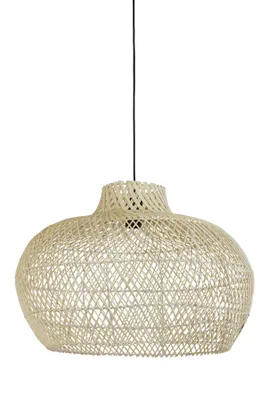 Produktbild von Light & Living - Hängeleuchte Charita - Rattan - Ø60cm Hängelampe - Esstischlampe - Wohnzimmerlampe - Schlafzimmerlampe - Wohnzimmer