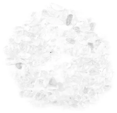 Bergkristall Tumbling-Steine, zerkleinert, 100 g, Weiß, Wohndekoration