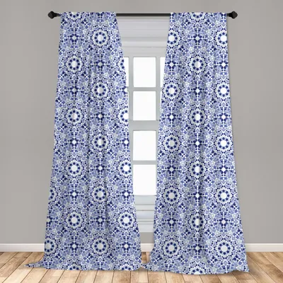 Obrázok produktu pre Abakuhaus, záclony, orientálny štýl boho, sada pozostávajúca z 2 kusov, 150 x 225 cm