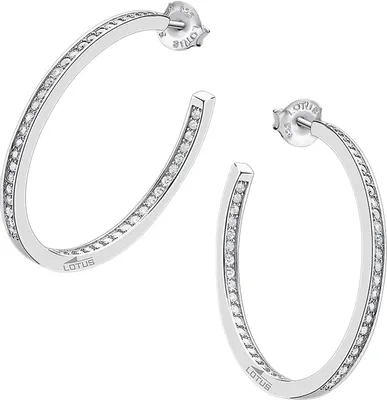 Immagine prodotto di Orecchini a cerchio Lotus Silver Orecchini da donna in argento 925 JLP1937-4-3