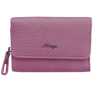 Produktbild von Geldbörse Damen Portemonnaie Portmonee Geldtasche Organizer Vegan Dunkelrot Violett
