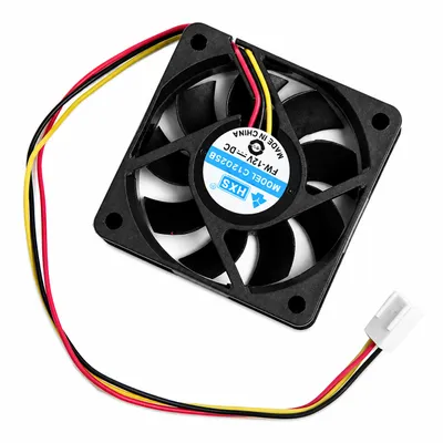 Produktbild von R04 12V Brushless PC Lüfter 60x60x15 mm, 3-Pin Kühler 4500 U/min für Computer, PC Gehäuse, CPU, GPU, Elektronik, 4,72 CFM Kühlventilator Schwarz
