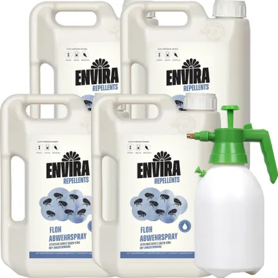 Produktbild von Envira Floh Abwehrspray 4x2L mit 2L Drucksprüher