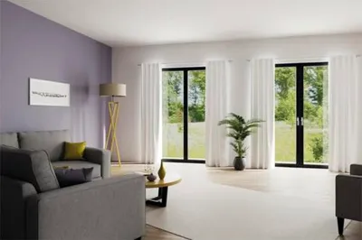 Produktbild von Vorhang mit Universalband Galdin weiß 140x245 cm