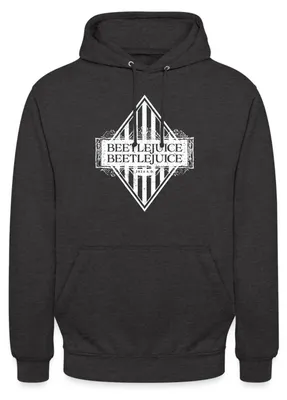 Produktbild von Spreadshirt Beetlejuice 2 Logo Uni Hoodie, S, Anthrazit