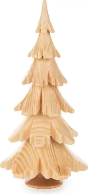 Productafbeelding van Massief houten kerstboom, naturel (15,5 cm) van Dregeno Seiffen