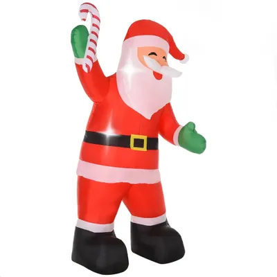 Produktbild von Aufblasbarer Weihnachtsmann mit LED-Lichtern, 243 cm